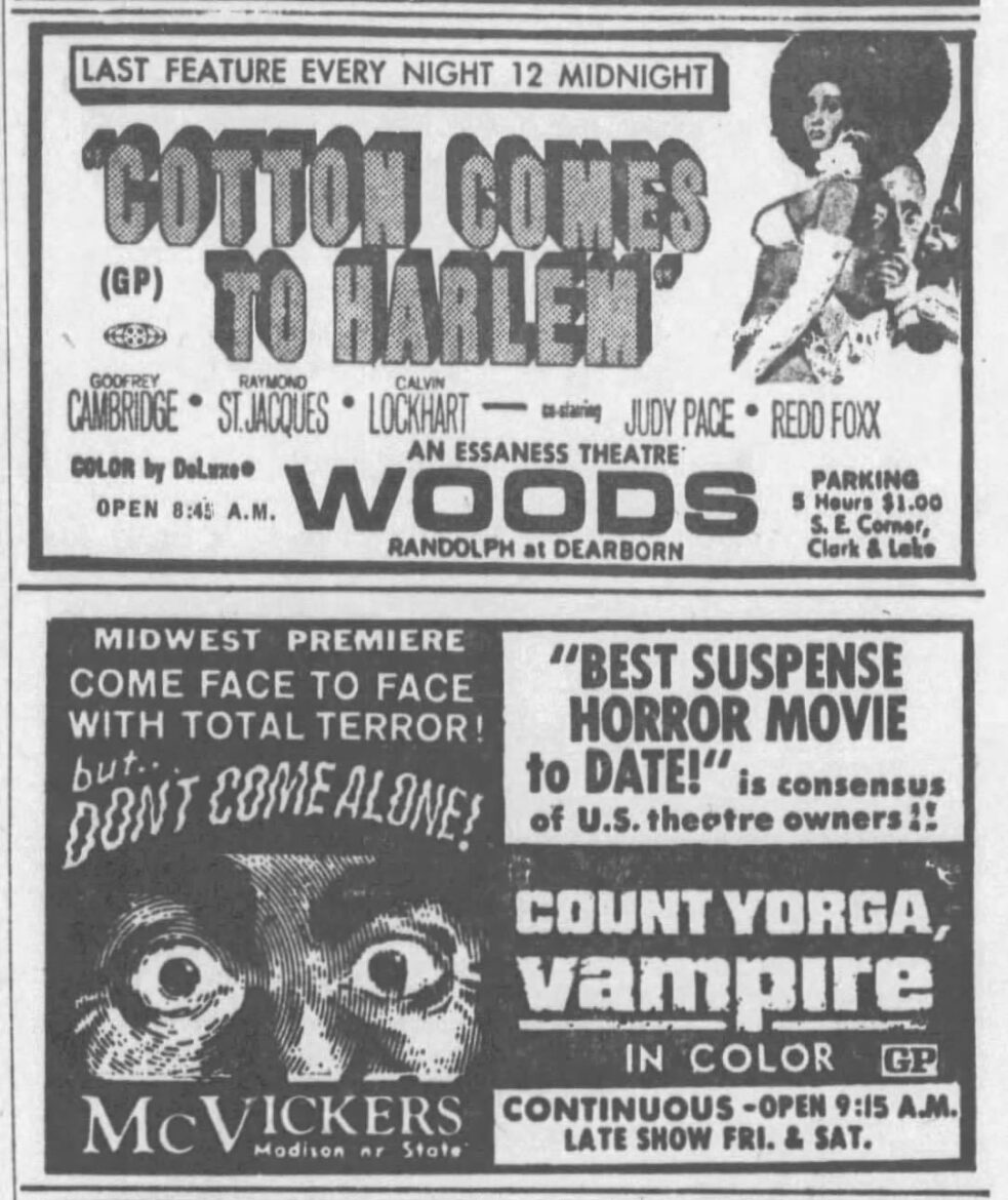 Newspaper Ad for Count Yorga, Vampire