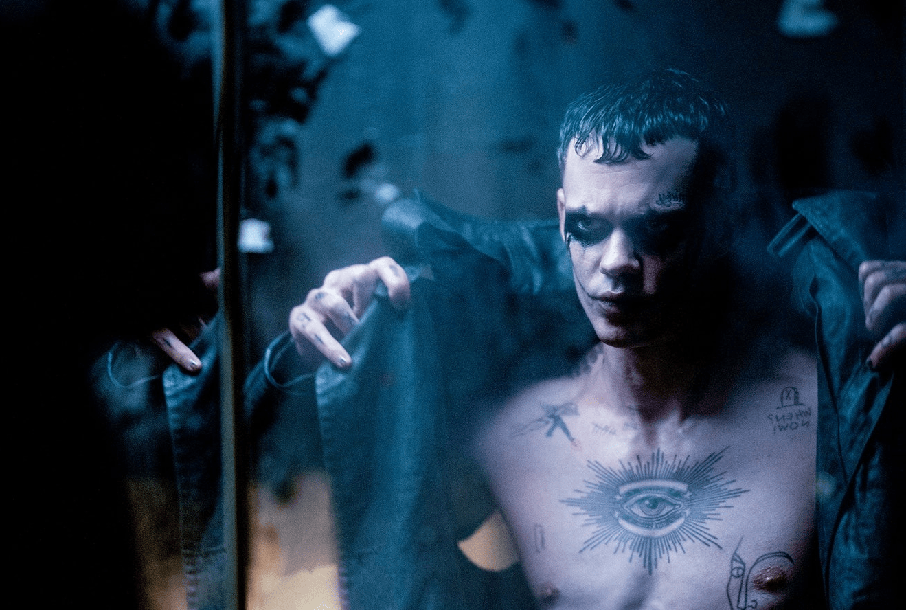 ‘The Crow’ – Here Are the First Images of Bill Skarsgård as a Heavily Tattooed Eric Draven